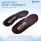 ORTHOS Footwear Replacement Orthotic Insoles Full Length - foot supports Black - Fabric Tan - Leather