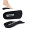 ORTHOS Footwear Orthotic Insoles 3/4 Length for Tight-Fitting Shoes - USA Made - Black - Fabric