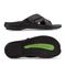 Gravity Defyer Lewis Men's G-Comfort Slide Sandals - Black - Side View