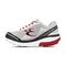 Gravity Defyer Men's G-Defy Mighty Walk Athletic Shoes - Gray / Red - Side View