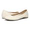 Vionic Alexa Women's Orthotic Ballet Flat - Cream - pair left angle