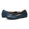 Vionic Alexa Women's Orthotic Ballet Flat - Navy - pair left angle