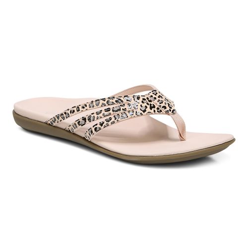 Vionic Alta Women's Toe Post Orthotic Sandals - Rose - 1 profile view