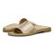 Vionic Demi Women's Heeled Slide Sandal - Gold - pair left angle