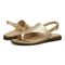 Vionic Ella Women's Backstrap Women's Sandal - Gold Metallic - pair left angle