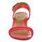 Vionic Emmy Woemn's Backstrap Wedge Sandal - Poppy Embossed - Front