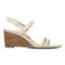 Vionic Emmy Woemn's Backstrap Wedge Sandal - Cream Embossed - Right side