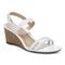 Vionic Emmy Woemn's Backstrap Wedge Sandal - 1 profile view - White