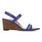 Vionic Emmy Woemn's Backstrap Wedge Sandal - Royal Blue Embossed - Right side