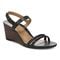 Vionic Emmy Woemn's Backstrap Wedge Sandal - 1 profile view - Black