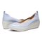 Vionic Jacey Women's Slip-on Wedge Shoe - Blue Haze - pair left angle