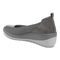 Vionic Jacey Women's Slip-on Wedge Shoe - Charcoal Back angle