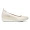 Vionic Jacey Women's Slip-on Wedge Shoe - Cream Woven - Right side