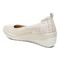 Vionic Jacey Women's Slip-on Wedge Shoe - Cream Woven - Back angle