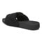 Vionic Keira Women's Orthotic Slide Sandal - Black Shearling Back angle