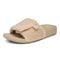 Vionic Keira Women's Orthotic Slide Sandal - Ginger Root Shearling Left angle