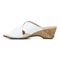 Vionic Leticia Women's Wedge Comfort Sandal - 2 left view - White