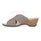 Vionic Leticia Women's Wedge Comfort Sandal - 2 left view - Aluminum