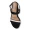 Vionic Paula Women's Backstrap Heeled Sandal - Black White - 3 top view