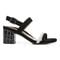 Vionic Paula Women's Backstrap Heeled Sandal - Black White - 4 right view