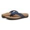 Vionic Tasha Women's Supportive Toe Post Sandal - Dark Blue - pair left angle