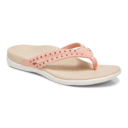 Vionic Tasha Women's Supportive Toe Post Sandal - Blooming Dahlia - 1 profile view