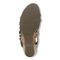 Vionic Tess Women's Backstrap Wedge Comfort Sandal - Black Brown - 7 bottom view