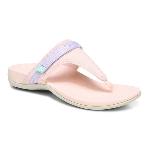 Vionic Tiffany Women's Toe Post Supportive Sandal - Pale Blush - 1 profile view