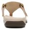 Vionic Wanda Women's Leather T-Strap Supportive Sandal - Macaroon Leather - 5 back view