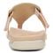 Vionic Wanda Women's Leather T-Strap Supportive Sandal - Pale Blush Snake - 5 back view