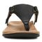 Vionic Wanda Women's Leather T-Strap Supportive Sandal - Black Leather - 6 front view