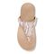 Vionic Wanda Women's Leather T-Strap Supportive Sandal - Pale Blush Snake - 3 top view