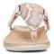 Vionic Wanda Women's Leather T-Strap Supportive Sandal - Pale Blush Snake - 6 front view