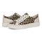 Vionic Winny Women's Casual Sneaker - Natural Leopard - pair left angle