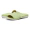 Vionic Val Women's Slide Sandal - Pale Lime Suede - pair left angle