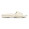 Vionic Val Women's Slide Sandal - Cream Tumbled Leathe - Right side