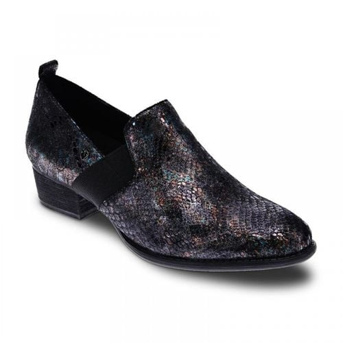 Revere Budapest Shootie - Women's - Black Metallic Python - Angle