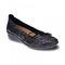 Revere Marrakesh Women's Wedge Ballet Flat - Black Python