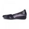 Revere Seoul Slip On Wedge - Women's - Black Metallic Python - Side 2