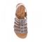 Revere Bari Floral Wedge Sandal - Women's - Gold Wash - Overhead