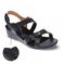 Revere Casablanca Backstrap Wedge - Women's - Black French - Strap Detail
