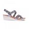 Revere Casablanca Backstrap Wedge - Women's - Silver Safari - Side
