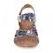 Revere Casablanca Backstrap Wedge - Women's - Silver Safari - Front