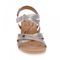 Revere Casablanca Backstrap Wedge - Women's - Metallic Interest - Front