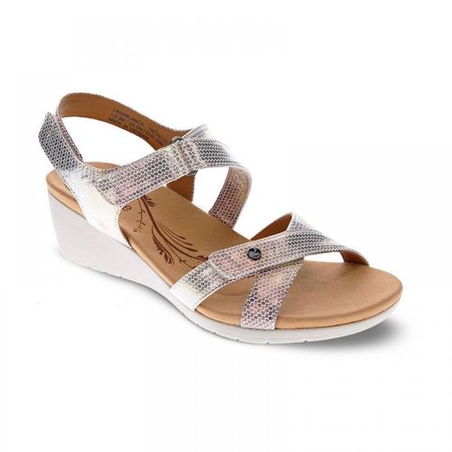Revere Casablanca Backstrap Wedge - Women's - Metallic Interest - Angle