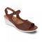 Revere Kaya backstrap wedge - Women's - Cognac - Strap Detail