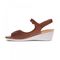 Revere Kaya backstrap wedge - Women's - Cognac - Side 2