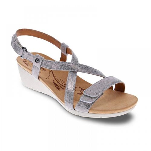 Revere Luxor Backstrap Wedge - Women's - Gold Wash - Strap Detail