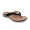 Revere Napoli Flip Flop - Women's - Black Lizard - Angle