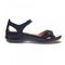 Revere Portofino Closed Heel Sandal - Women's - Navy Lizard - Side